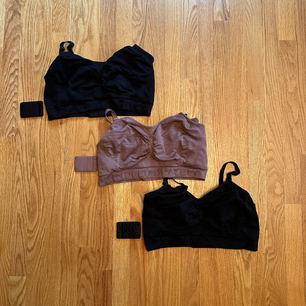 THREE 1X Regular (B-D) Kindred Bravely Sublime Hands-Free Pumping & Nursing Bra